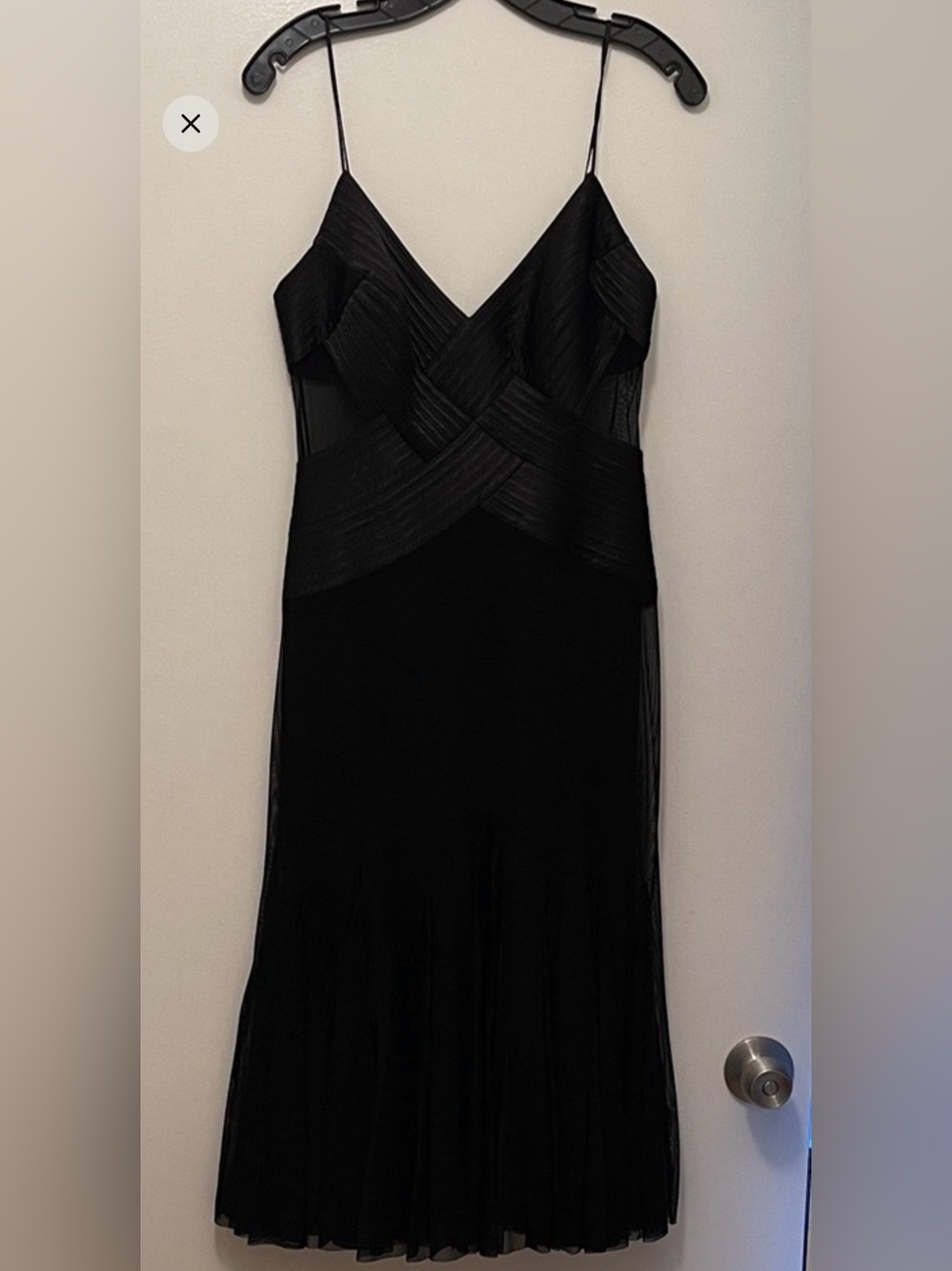 Cache Black Midi Dress BEAUTIFUL
( one of a kind)